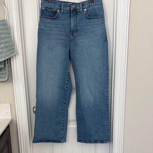 Madewell The Perfect Vintage Wide-Leg Crop Jeans Size 30